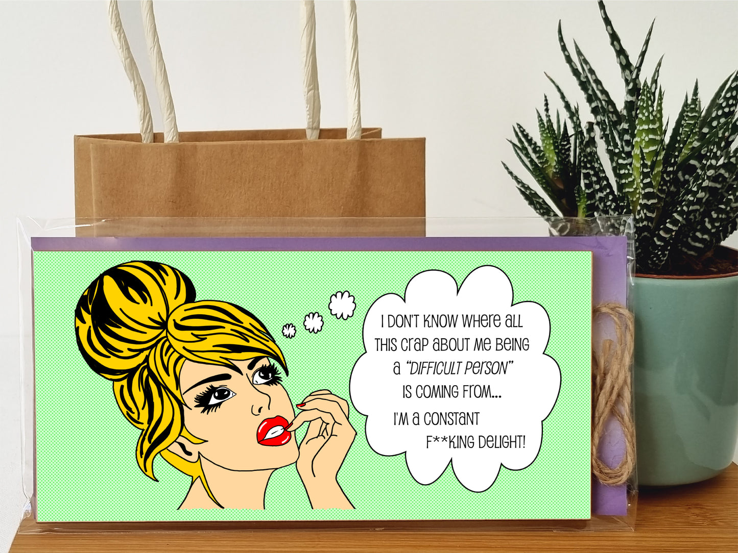 Handmade Wooden Hanging Wall Plaque I Don't Know Why Difficult Constant Delight Funny Rude Joke Novelty Sign