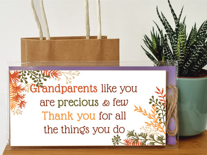 Handmade Wooden Hanging Wall Plaque Grandparents Like You Precious Few Thank You Decorative Gift Grandparents