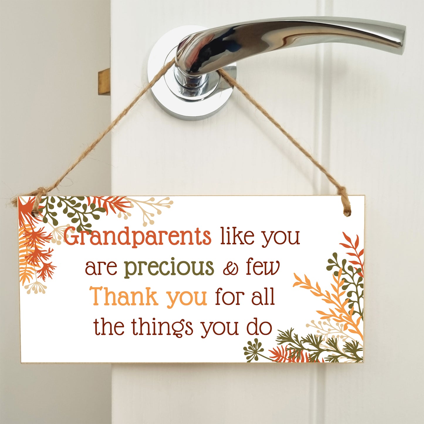 Handmade Wooden Hanging Wall Plaque Grandparents Like You Precious Few Thank You Decorative Gift Grandparents