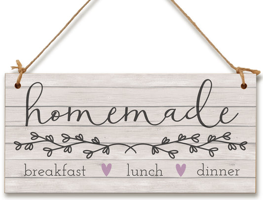 Homemade Kitchen Decorative Handmade Wooden Plaque Rustic Gift Farmhouse Style Home Décor Hanging Sign Family