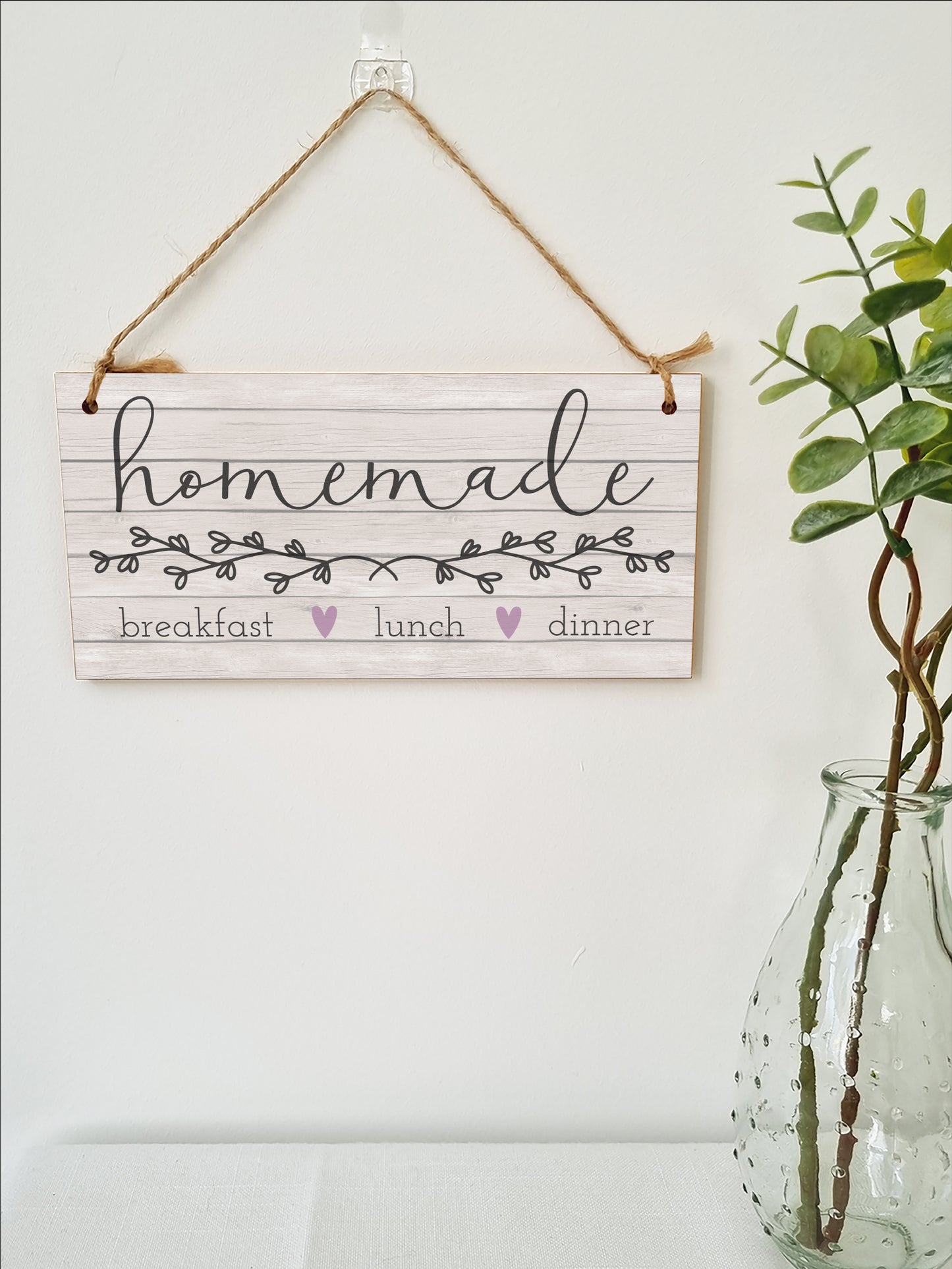 Homemade Kitchen Decorative Handmade Wooden Plaque Rustic Gift Farmhouse Style Home Décor Hanging Sign Family