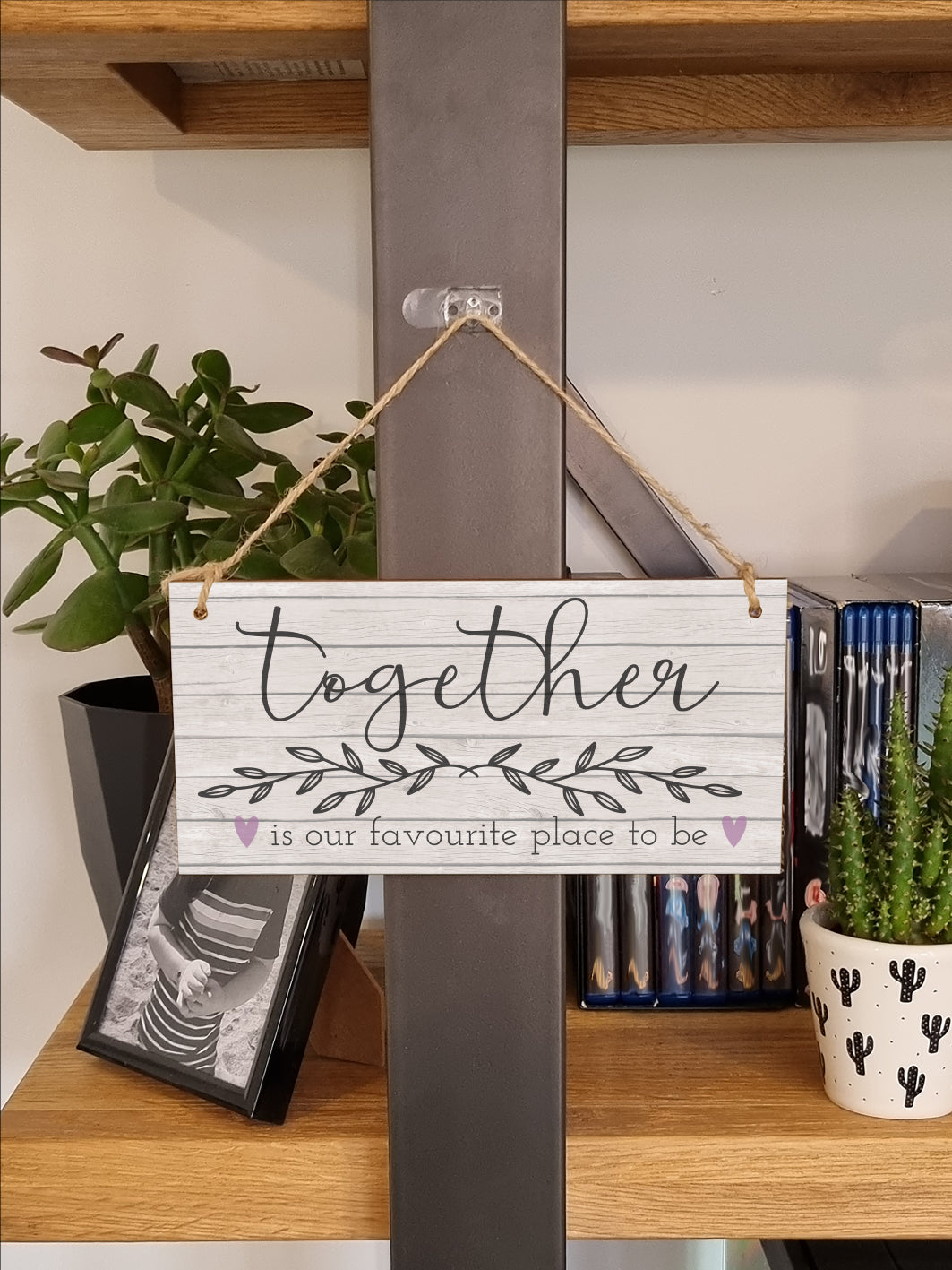 Together Favourite Place To Be Decorative Rustic Handmade Wooden Plaque Home Décor Hanging Sign Family Kitchen Gift